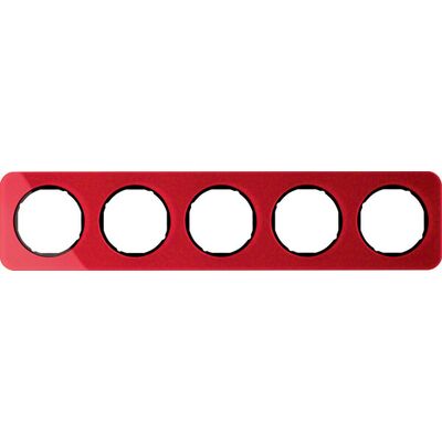 Ramka pięciokrotna akryl Czerwony przeźroczysty/Czarny Berker R.1 - 10152344