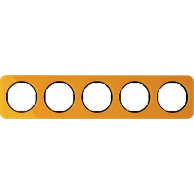 Ramka pięciokrotna akryl Pomarańczowy przeźroczysty/Czarny Berker R.1 - 10152334