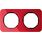 Ramka podwójna akryl Czerwony przeźroczysty/Czarny Berker R.1 - 10122344