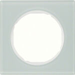 Ramka pojedyncza Białe szkło Berker R.3 - 10112209