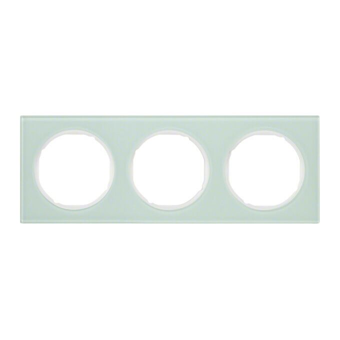 Ramka potrójna Białe szkło Berker R.3 - 10132209