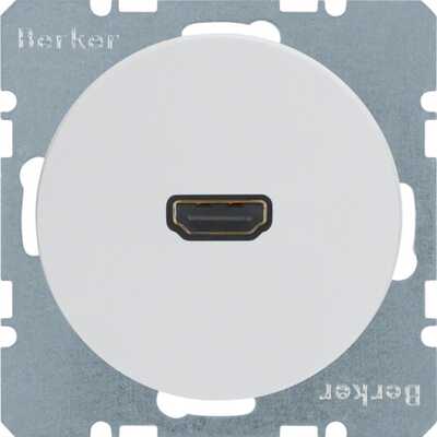 Gniazdo HDMI Biały połysk Berker R.1/R.3/R.8 - 3315422089