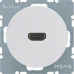Gniazdo HDMI z przyłączem 90° Biały połysk Berker R.1/R.3/R.8 - 3315432089