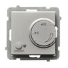 Regulator temperatury z czujnikiem podpodłogowym Srebro mat Sonata - RTP-1R/m/38