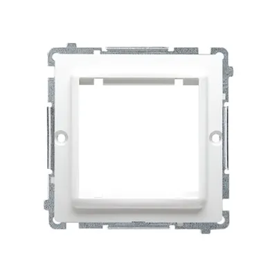 Adapter (przejściówka) na osprzęt standardu 45 x 45 mm, biały Simon Basic - BMA45/11.
