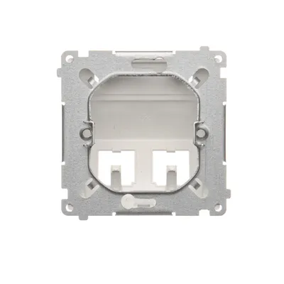 Pokrywa gniazd teleinformatycznych na wkłady RJ typu PANDUIT podwójna płaska Biały Simon Basic - BMGPS2P.02/11