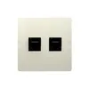 Gniazdo RJ45 kat.5e + gniazdo telefoniczne RJ11 Beżowy Simon Basic - BMF5T.02/12