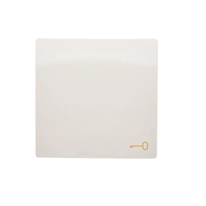Biały klawisz z piktogramem klucza Simon Basic BMKWK1/11 - elegancki element serii Basic od Kontakt-Simon.