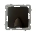 Przyłącz kablowy Ospel Karo w kolorze czekoladowego metaliku, model GPPK-1S/m/40, z widocznym mechanizmem.