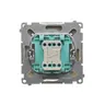 Tył łącznika schodowego Simon Basic 10AX w kolorze beżowym z widocznymi zaciskami i oznaczeniami 1 i 2.