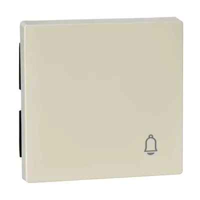 Klawisz pojedynczy z piktogramem dzwonka, kremowy, Schneider Electric System M, MTN438844