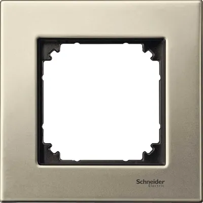 Ramka pojedyncza M-Elegance metal Tytanowy Merten System M Schneider Electric MTN403105