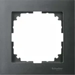 Ramka pojedyncza M-Pure antracytowa Schneider Electric MTN4010-3614 do montażu osprzętu.