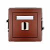 Gniazdo HDMI 2.0 pojedyncze (z polem opisowym) Brązowy metalik Karlik DECO - 9DHDMI-3