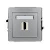 Gniazdo HDMI 2.0 pojedyncze (z polem opisowym) Srebrny metalik Karlik DECO - 7DHDMI-3