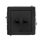 Łącznik jednobiegunowy ze schodowym w stylu amerykańskim (wspólne zasilanie) (bez piktogramu) Czarny mat Karlik Deco - 12DWPUS-10.11