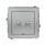 Łącznik jednobiegunowy ze schodowym w stylu amerykańskim (wspólne zasilanie) (bez piktogramu) Srebrny metalik Karlik Deco - 7DWPUS-10.11
