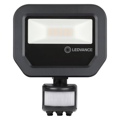 Naświetlacz LED z czujnikiem ruchu Floodlight 10W/3000K b.ciepła 1100lm IP65 Sensor Czarny Ledvance NOWY MODEL - 4058075460836