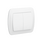 Łącznik podwójny, świecznikowy z podświetleniem 10AX Biały - AW5L/11 Akord