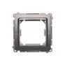 Adapter (przejściówka) na osprzęt standardu 45 x 45 mm Simon Basic BMA45M/21, wykonany ze stali Inox.