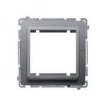 Adapter (przejściówka) na osprzęt standardu 45x45 mm, srebrny mat, Simon Basic BMA45M/43