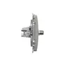 Gniazdo antenowe typu F + RJ45 kat.6 Satynowy Simon Basic - BMAFRJ45.01/29