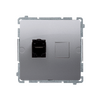 Gniazdo komputerowe pojedyncze RJ45, kat.6 Stal Inox Simon Basic - BM61.01/21