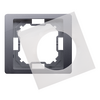 Ramka pojedyncza IP-44 z uszczelką Srebrny mat Simon Basic NEOS - BMRC1B/43