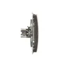 Gniazdo HDMI pojedyncze Czekoladowy Simon Basic - BMGHDMI.01/47, widok z boku, prezentujący mechanizm montażowy i złącze.