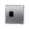 Gniazdo komputerowe pojedyncze RJ45, kat.6, ekranowane Stal Inox Simon Basic - BM61E.01/21