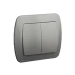 Łącznik schodowy podwójny 10AX Aluminium metalizowany Simon Akord - AW6/2/26