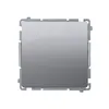 Przycisk zwierny bez piktogramu 10AX Stal Inox Simon Basic - BMP1.01/21