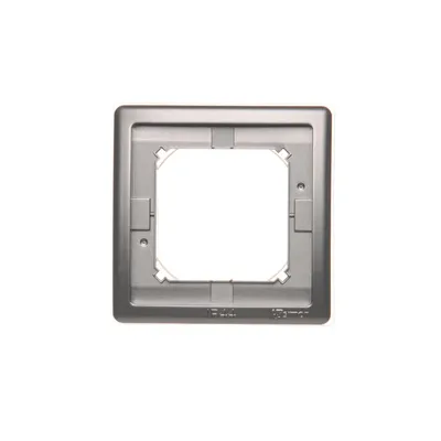 Ramka pojedyncza IP-44 z uszczelką Stal Inox Simon Basic Standard - BMR1B/21, producent Kontakt-Simon, wykonana z aluminium.