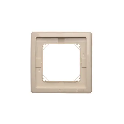 Ramka pojedyncza Simon Basic Standard IP-44 z uszczelką, kolor beżowy, model BMR1B/12.