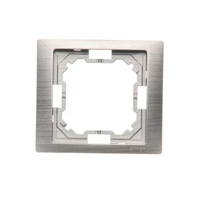 Ramka pojedyncza Tytanowy Simon Basic NEOS BMRC1/052 producenta Kontakt-Simon, wykonana z aluminium.