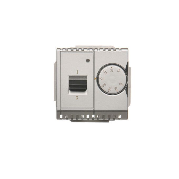 Regulator temperatury z czujnikiem wewnętrznym Srebrny mat Simon Basic - BMRT10W.02/43 Srebrny mat