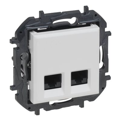 Gniazdo komputerowe podwójne 2xRJ45 kat.6 UTP Biały Legrand Niloe Step - 863164B