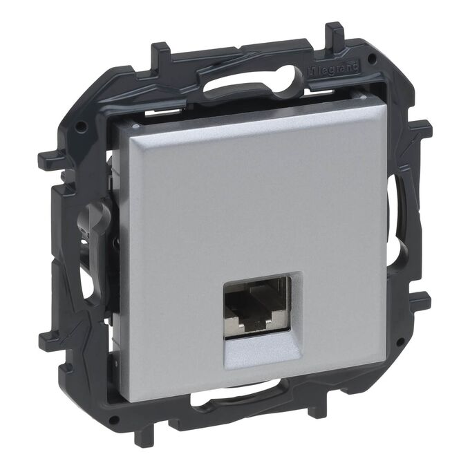 Gniazdo komputerowe pojedyncze RJ45 kat.6a UTP Aluminium Legrand Niloe Step - 863367B