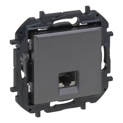 Gniazdo komputerowe pojedyncze RJ45 kat.6a UTP Stalowy Legrand Niloe Step - 863467B