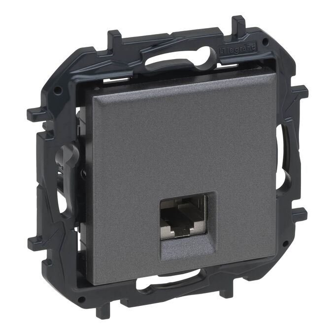 Gniazdo komputerowe pojedyncze RJ45 kat.6a UTP Stalowy Legrand Niloe Step - 863467B