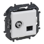 Gniazdo komputerowo-antenowe typu "F" + RJ45 kat.6 UTP Biały Legrand Niloe Step - 863177B