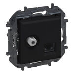 Gniazdo komputerowo-antenowe typu "F" + RJ45 kat.6 UTP Czarny Legrand Niloe Step - 863577B