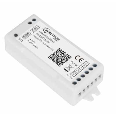 Kontroler do pasków taśmy LED Wi-Fi 12/24V DC 120W/240W RGBW+CCT+DIMM Spectrum SMART - WOJ+05642