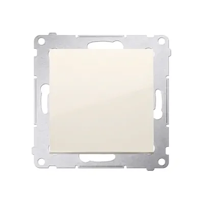 Kremowy łącznik krzyżowy Simon 54 10AX bez piktogramu, model DW7.01/X/41, producent Kontakt-Simon.