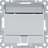 Łącznik hotelowy Srebrny Hager Lumina - WL0512