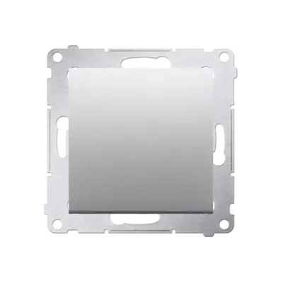 Łącznik krzyżowy Simon 54 Srebrny mat 10AX, bez piktogramu, model DW7.01/X/43, producent Kontakt-Simon.