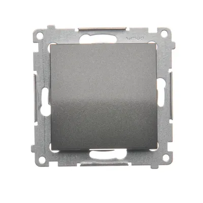 Łącznik schodowy Simon 54 w kolorze antracytowym, model DW6.01/X/48, o parametrach 10AX, bez piktogramu.