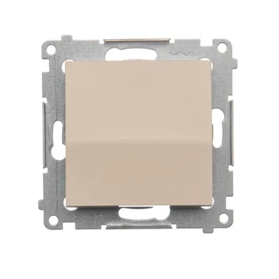 Łącznik schodowy Simon 54 w kolorze kremowym, model DW6.01/X/41, o parametrach 10AX, bez piktogramu.