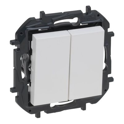 Łącznik schodowy podwójny Biały Legrand Niloe Step - 863108B