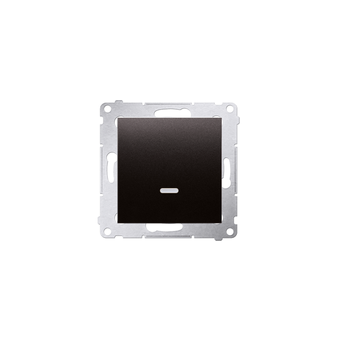 Łącznik schodowy z podświetleniem 10AX (bez piktogramu) Antracyt - DW6L.01/X/48 Simon 54